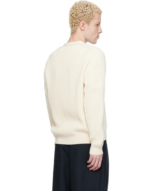 Maison Kitsuné Natural Fox Head Cotton Cardigan for men