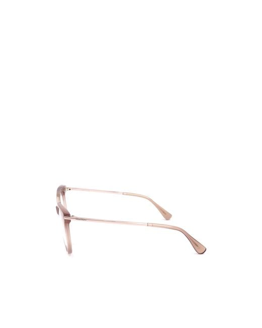 Max Mara White Round Frame Glasses