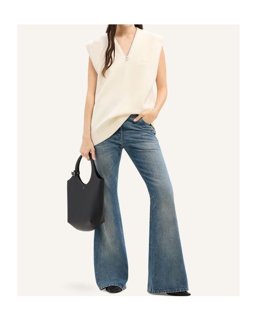 Courreges Natural Courrèges V-Neck Knit Vest