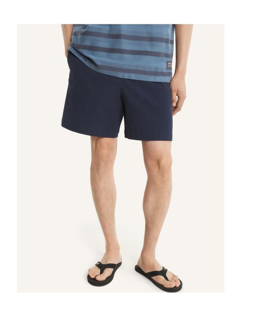 Maison Kitsuné Blue Maison Kitsuné Elastic-Waist Drawstring Shorts for men