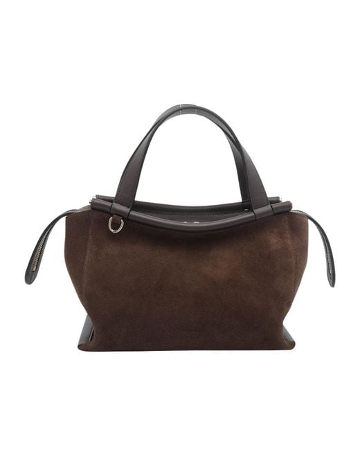 Wandler Brown Double-Handled Handbag