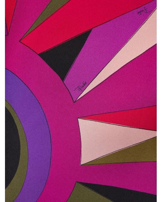 Emilio Pucci Pink Brightcolored Graphicprint Mini Skirt