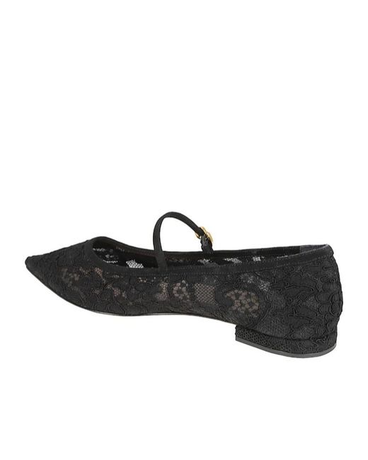Gianvito Rossi Black Claudia Ballerinas