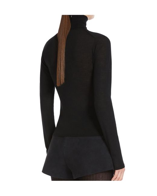 Max Mara Black Adda Turtleneck Long-Sleeved Jumper
