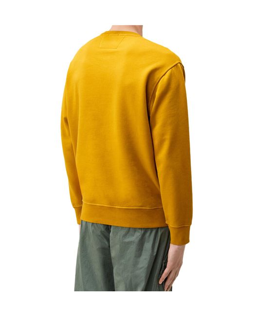 C P Company Yellow Long-Sleeve Sweatshirt for men