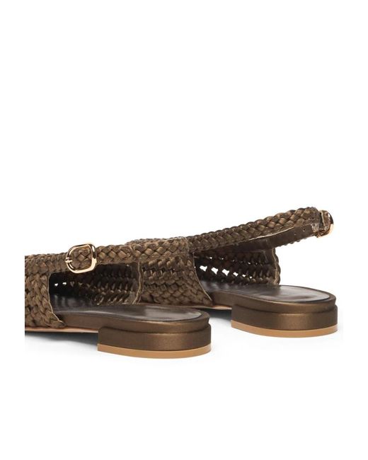 Stuart Weitzman Brown Marina Slingback