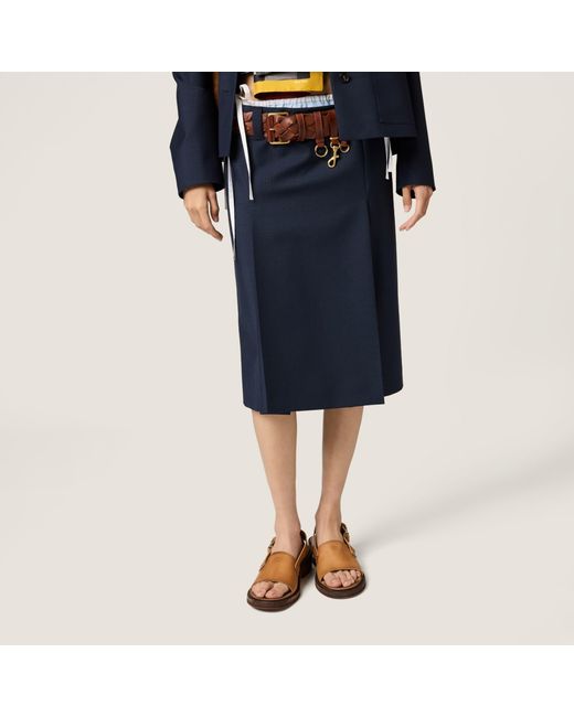 Miu Miu Brown Leather Sandals