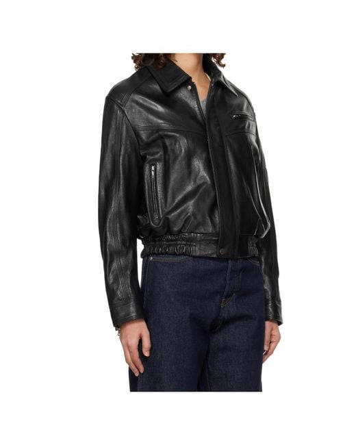 Nour Hammour Black Clint Zip-Up Jacket