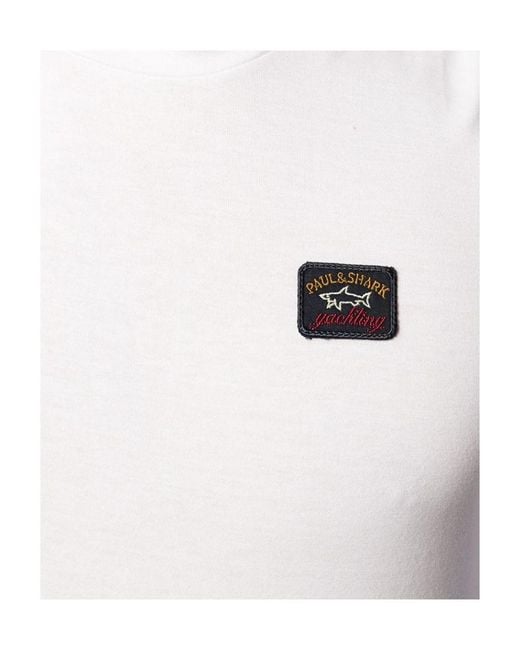 Paul & Shark White Logo Decal T-Shirt for men