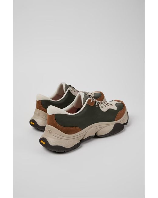 Camper Brown Lace-Up Sneakers for men