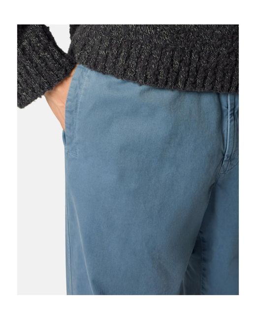 Stone Island Blue Loose-Fit Sweatpants With Drawstring Cuffs for men