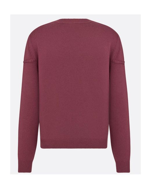 Dior Purple Ribbon Sweater for men