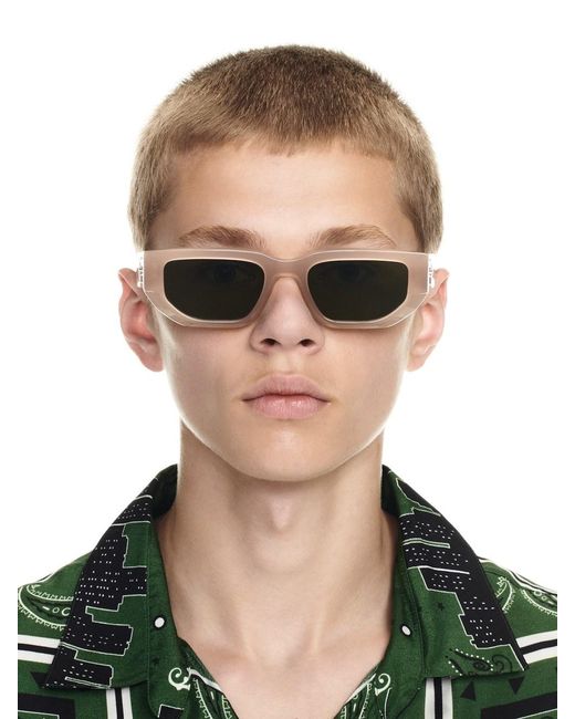 Off-White c/o Virgil Abloh Green Greeley Rectangular Frame Sunglasses for men