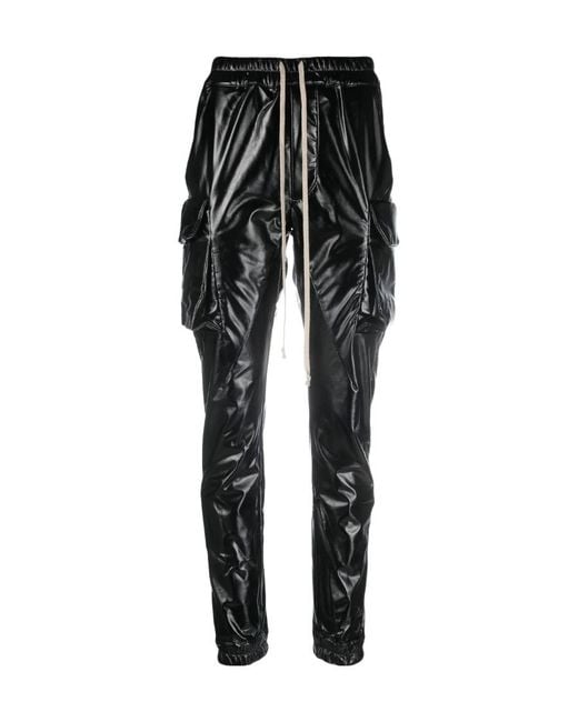 Rick Owens Black Strobe Mastodon Cut Pants