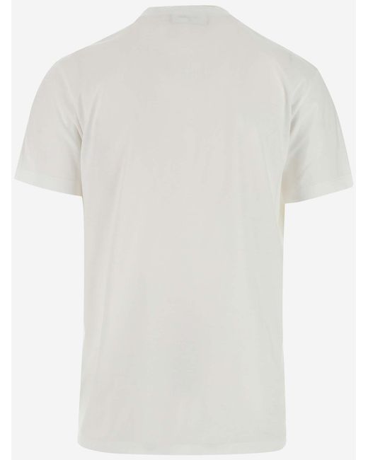 DSquared² White Logo-Printed Crewneck T-Shirt for men