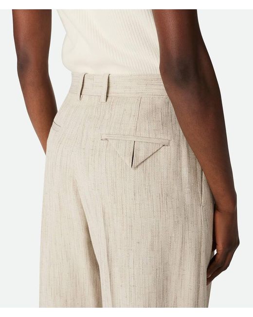 Bottega Veneta White Tailored Tapered Leg Pants