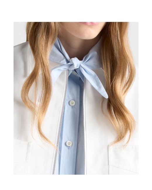 Prada White Chino Blouson Jacket