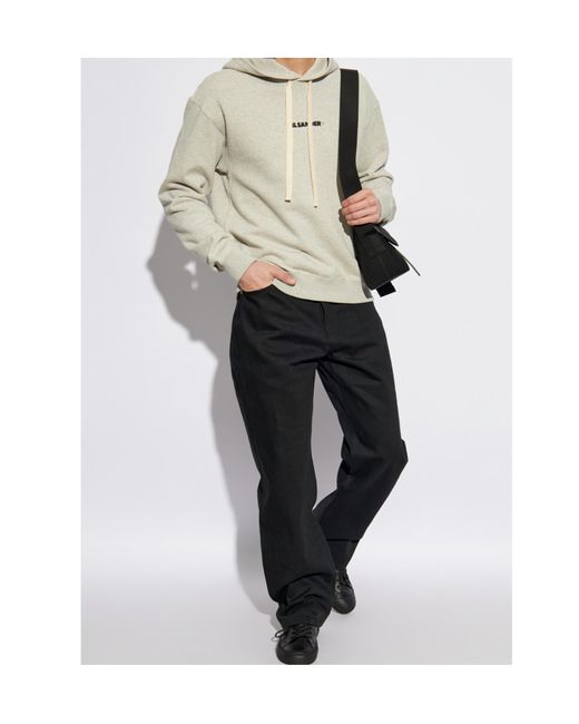 Jil Sander White Hoodies for men