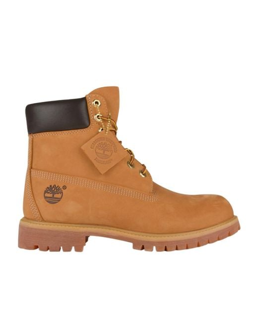 Timberland Brown Front Lace-Up Boots for men