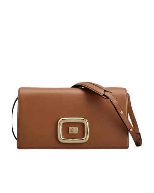 Roger Vivier Brown Viv' Choc Crossbody Bag