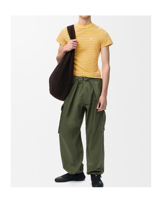 Loewe Yellow Striped T-Shirt for men