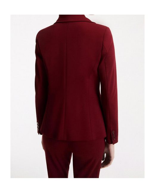 Marella Red Single-Breasted Blazer