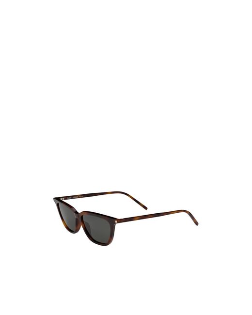 Saint Laurent White Sulpine Geometric-Frame Sunglasses