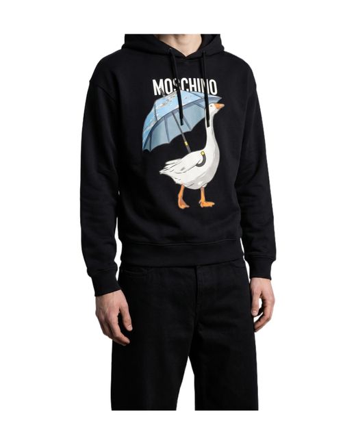 Moschino Blue Goose Hoodie for men