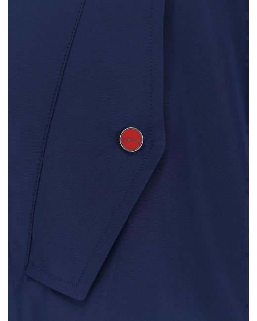 Kiton Blue Cima Zip-Up Jacket for men