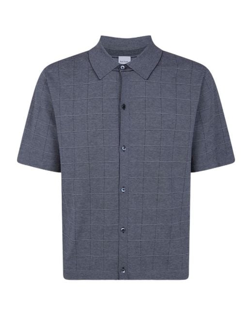Paul Smith Blue Short Sleeve Shirt for men