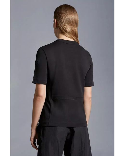 Moncler Black Embossed Logo T-Shirt