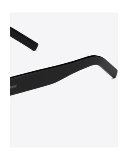 Saint Laurent Black Eyewear Rectangular Frame Sunglasses