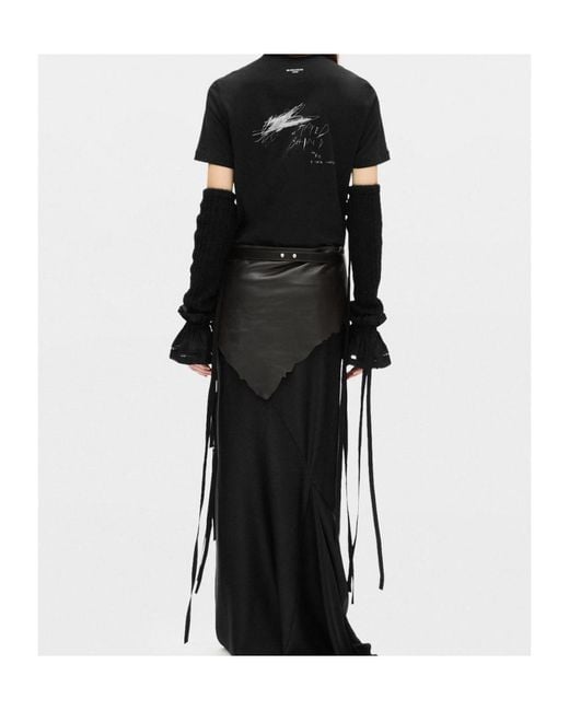 Ann Demeulemeester Black Mea Knitted Gauntlets