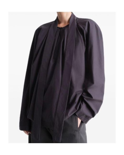 Lemaire Blue Ascot Blouse