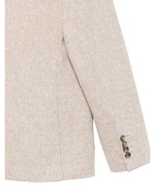 Etro Natural Checked Two-Button Blazer for men