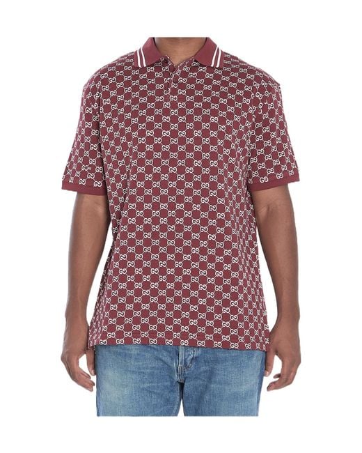 Gucci Red Polo for men