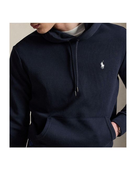 Polo Ralph Lauren Blue Embroidered Pony Hoodie for men