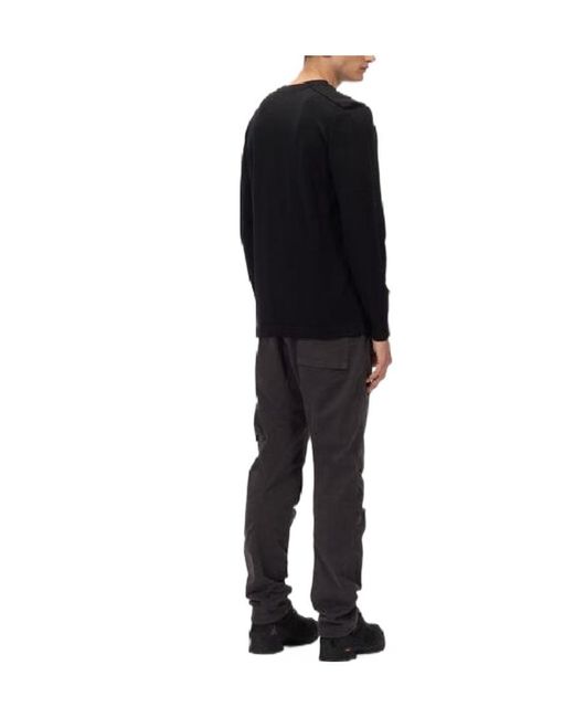 C P Company Black Logo Patch Sweater for men