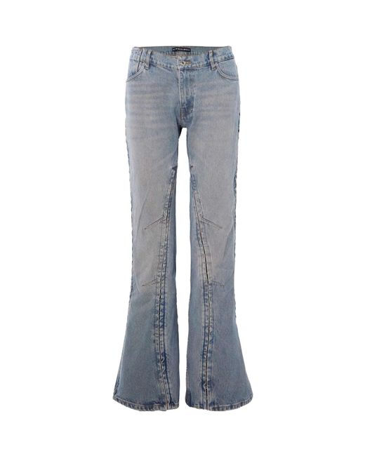 Y. Project Blue Belt Ring Denim Trousers