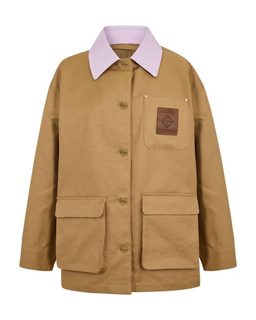 Casablanca Brown Casual Blazer With Lapel
