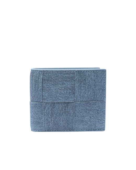 Bottega Veneta Blue Cassette Bi-Fold Wallet for men