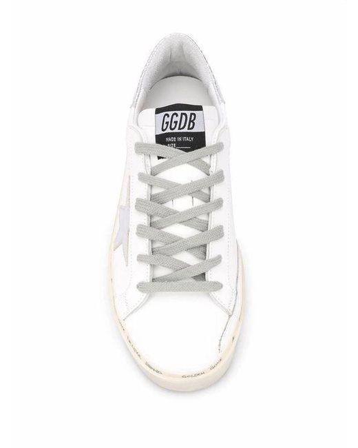 Golden Goose Deluxe Brand White Hi Star Low-Top Sneakers