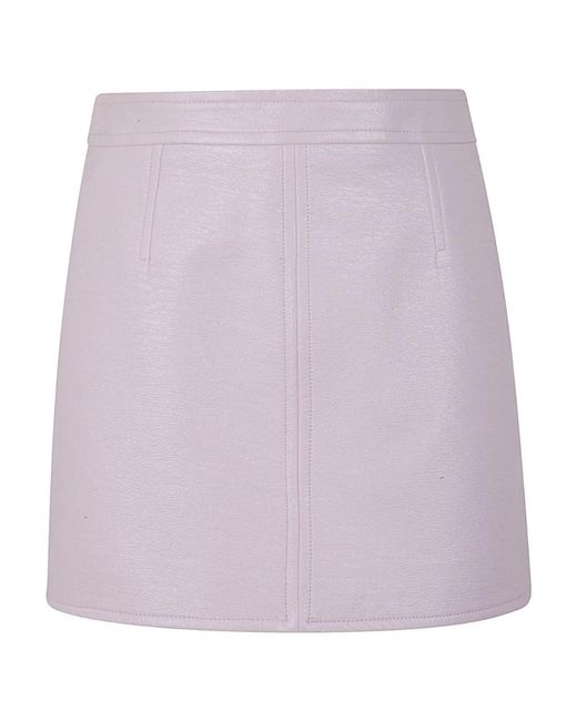 Courreges White Courrèges Reedition Logo Patch Mini Skirt
