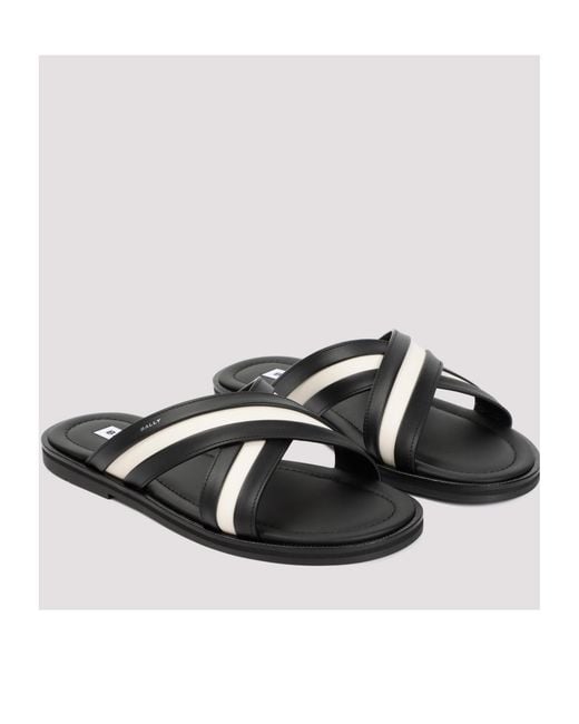 Bally Multicolor Logo Slippers for men