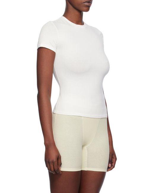 Skims White Short-Sleeved T-Shirt