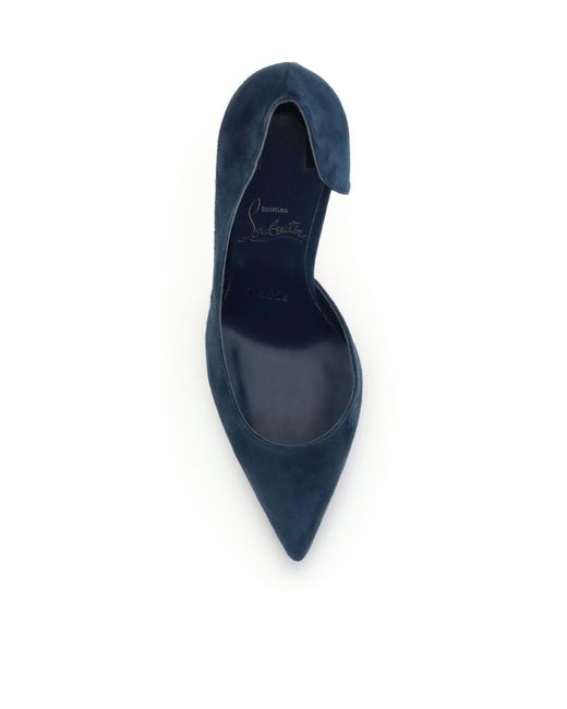 Christian Louboutin Blue 85Mm Iriza Pointed-Toe Stiletto Pumps