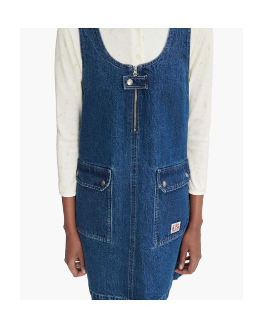 A.P.C. Blue Dominic Dress