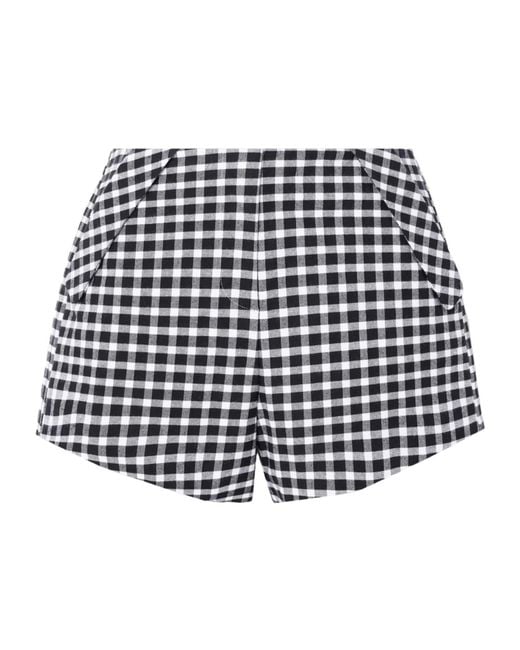 Posse Blue Chiara Plaid Shorts