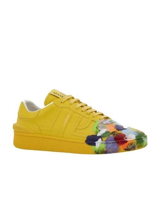 Lanvin Yellow X Gallery Department Lace-Up Sneakers for men