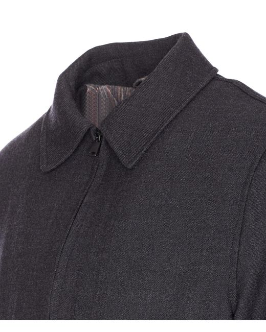 Circolo 1901 Blue High Neck Zip Jacket for men
